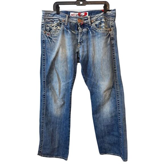 Vintage Men’s TAKE TWO Denim Jeans Made In Italy 36x32 Y2K Skater - Picture 1 of 5